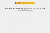 Manual de Usuario Comisión de Docencia - mscbs.gob.es · Nombre del documento Manual de Usuario Comisión de Docencia Resumen Guía de Usuario de AcreFSE para el rol CD Cuadro 1: