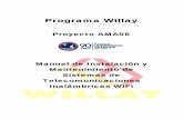 Programa Willay - CEDECAP | Centro de demostración y ...cedecap.org.pe/uploads/biblioteca/wifii.pdf · El presente Manual de Instalación y Mantenimiento de Sistemas de Telecomunicaciones
