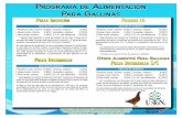 Programa de Alimentación Para Gallinas - …tepexpan.com.mx/gallinaP.pdf · Postura 16 Los programas de iluminación están directamente relacionados con la máxima tasa de producción