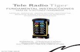 Tele Radio Tiger · unidad de mando a distancia de la máquina no están pensadas para entregarse al usuario ... >Register TX Danger! High VoltageD! Hi h V ll NO TOQUE EL ÁREA MARCADA
