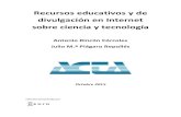 Recursos educativos y de divulgación en ... - acta.es · publicado en 2015 por PISA bajo los auspicios de la ... «la incidencia en el rendimiento de ... habrán de sustanciar como