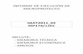 INFORME DE EJECUCIÓN DE MICROPROYECTOmicroproyectos.s3.amazonaws.com/sync/MP174_12EC_Quit2011_02.pdf · Párroco de San Pedro y San Pablo, y debido a que el Arzobispado solicita