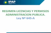 REGIMEN LICENCIAS Y PERMISOS ADMINISTRACION …ipap.chaco.gov.ar/uploads/publicacion/40bc1d10cb34c93156843b3607d8... · concesión del segundo período y deberá justificarse con