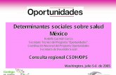 Determinantes sociales sobre salud México · ... hábitos de higiene y cuidado de la salud, ... educativos y alimentarios para el semestre enero ... comunitaria para el auto-cuidado