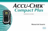 ACCU-CCU-CHEKHEK Compact Plus - northcoastmed.com · Cuando se aplica una pequeña gota de sangre a la tira reactiva, el medidor visualiza un resultado de glucemia en el transcurso