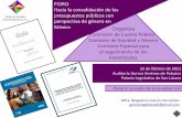 presupuestos públicos con perspectiva de género en México … · ponen en marcha para proporcionar ventajas concretas a poblaciones en situación de desventaja, en este caso las