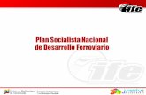 Plan Socialista Nacional de Desarrollo Ferroviario - iirsa.org · COSTO DEL PASAJE: TIEMPO DE RECORRIDO: Desde Caracas: 2,6 Bs F Caracas - Charallave Norte (17 minutos) Cúa – Ch.