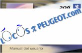 Manual de Usuario Peugeot 206 - locosxpeugeot.com de posición. Luces de cruce / carretera. Iluminación automática de las luces. Anillo B o ... El limitador funciona con una velocidad