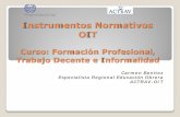 Instrumentos Normativos OIT - white.lim.ilo.orgwhite.lim.ilo.org/spanish/260ameri/oitreg/activid/proyectos/actrav/... · Instrumentos Normativos OIT Curso: Formación Profesional,