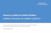 Avances en política de Cambio Climático - cyt.rec.uba.arcyt.rec.uba.ar/piubacc/SiteAssets/Documentos del sitio/Jornadas... · Avances y tareas 2018 •Proyecto de Ley de Presupuestos