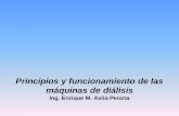 Principios y funcionamiento de las máquinas de diálisisdea.unsj.edu.ar/bioinstrumentacion2/Hemodialisis.pdf · •Historia de la hemodiálisis ... Utilizó el procedimiento de diálisis