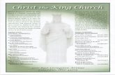 CHRIST THE KING CHURCH · La Colecta de Comida del Proyecto Appalachian será este fin de ... Los artículos incluyen: cereal crema de cacahuate, ... salsa de manzana, polvo para