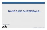 BANCO DE GUATEMALA - banguat.gob.gt · • Asimismo la Ley Orgánica del Banco de Guatemala, ... Es un ente intersectorial que ejerce sus funciones con absoluta independencia y bajo