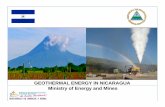 GEOTHERMAL ENERGY IN NICARAGUA Ministry of Energy … GGDP Day 2... · The Government of Nicaragua has taken the initiative with Cosiguina Volcano Geothermal Area to invest $ 3.8
