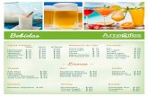 menu bebidas - Bienvenidos | Centro Vacacional ISSTEY · Horchata Jamaica Tamarindo Nestea Limonada ... $ 12 $ 12 $ 12 $ 12 $ 12 $ $ $ $ $ 50 50 50 50 50 Agua mineral Manzanita sol