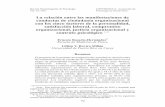 La relación entre las manifestaciones de conductas de ...pepsic.bvsalud.org/pdf/reps/v22/a04.pdf · dimensión del desempeño. ... y Mount (1991) señalan que la extroversión es