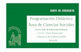 Programación Didáctica Área de Ciencias Sociales · 3 C.E.I.P. “Santa Potenciana” Villanueva de la Reina PROYECTO EDUCATIVO Programaciones Didácticas De Ciencias Sociales.