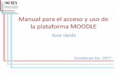 Manual para el acceso y uso de la plataforma MOODLEinfoes.mx/wp-content/uploads/2015/05/Manual-para-el-acceso-y-uso... · 1. Mostrar los pasos que se deben efectuar ... solicitar