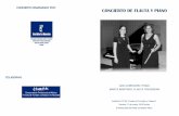CONCIERTO ORGANIZADO POR: CONCIERTO DE FLAUTA Y … · Marta Montero compagina su actividad concertistica con la pedagógica .Trabajó como profesora de Flauta travesera en los Centros