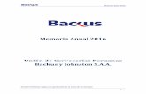 Memoria Anual 2009 - Backusbackus.pe/comunicados/Memoria-Anual-2016-Backus.pdf · Sin perjuicio de la responsabilidad que le compete al emisor, los firmantes se hacen responsables
