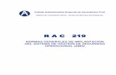 NORMAS GENERALES DE IMPLANTACION DEL … 219 - Implementacion...Unidad Administrativa Especial de Aeronáutica Civil Oficina de Transporte Aéreo - Grupo de Normas Aeronáuticas NORMAS