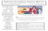 Iglesia Católica Santa María ORDINARIO.pdf · Formación de la Fe ... Con José H. Prado y Ángela Chineze 13 de Marzo 2016 de 8am a 6pm ... es darnos cuenta de que sus discípulos