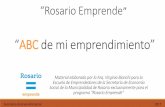 ABC de mi emprendimiento - rosario.gov.ar · Ergonomía: Estudio de las condiciones de adaptación de un lugar de trabajo, una máquina, un vehículo, etc., a las características