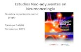 Estudios Neo-adyuvantes en Neurooncología · Estudios Neo-adyuvantes en Neurooncología Nuestra experiencia como ... No EIA EIA 29 7 22 1 1 0 26 ... SD P NE 3 ( 7.7) 15 (38.5)