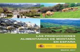 Las producciones alimentarias de montaña en España - NIPO ... · citando la fuente y la fecha, en su caso, de la última actualización ... Los choques de las placas tectónicas