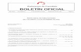 Parlamento de Cantabria BOLETÍN OFICIAL año... · - Plan de Acogida de ... - Acciones realizadas con respecto a la denuncia ecologista por agresiones ... - Traslado del Real Club