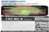 ESCAPADA TERRORÍFICO HALLOWEENbacknuevo.europlayas.net/europlayasback/pdfOfertas/20178/13317.pdf · coctel de Halloween, búsqueda del terrorífico tesoro y pinta caras Halloween