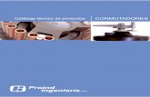 Catálogo técnico de productos CONMUTADORES · CONMUTADORES PARA TRANSFORMADORES EN BAÑO DE ACEITE CONMUTADOR ROTATIVO DE TENSION Conmutador rotativo de tensión Nombre de hoja