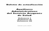 Auxiliares Administrativos del Servicio Aragonés de Salud AUXILIARES... · representación del Estado español en las relaciones internacionales, especialmente con las Naciones de