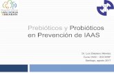 Prebióticos y Probióticos en Prevención de IAAS filemanera habitual en distintos sitios corporales ... ocular, vaginal, respiratoria, GI, etc ... cambios específicos en la composición