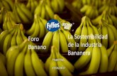 Foro La Sostenibilidad Banano de la Industria Bananera · •La salud y el bienestar de la sociedad; ... estrategia de sostenibilidad de la empresa, ... requisitos para cotización