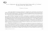 Los orígenes de la Facultad de Filosofía y Letras: la ...dadun.unav.edu/bitstream/10171/11818/1/AHÍ_X_CUADERNOS DEL CENTRO... · especialmente a los autores del siglo de oro de