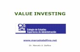 Presentación de PowerPoint - marcelodelfino.net · Análisis de precios ... Las cuentas a cobrar y los inventarios podrían ... Modelo de valuación de activos financieros (CAPM)