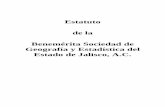 Estatuto de la Benemérita Sociedad de Geografía y ... · historiadores de la cultura jalisciense como don Luis M. Rivera, el presbítero José Trinidad Laris, el recordado ... para