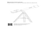 Manual de Instrucciones - kosmos.com.mx · Manual de Instrucciones Modelo 60AZ-D: 2.4” (60mm) Telescopio Refractor Altacimutal Meade Instruments Corporation 6001 Oak Canyon, Irvine,