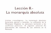 Lección 8.- La monarquía absoluta - Universitat de València · procuradores de las distintas cuadrillas los adquiriesen para sus rebaños en ... jurisdiccionales de cualquiera