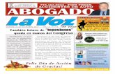 “tepesianos” queda en manos del Congreso - lavoznewstc.com · permanente a todos los “tepesianos” de Nicaragua, El Salvador, Honduras ... del 13 de enero de 2011. La medi-da