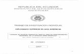 REPUBLlCA DEL ECUADOR INSTITUTO DE ALTOS … · modelo de un sistema de gestiÓn de la calidad basado en ... planíflcacion en la gestion de mantenimiento en el marco ... 6.2. análisis