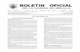 BOLETIN OFICIAL - melilla.es · interna. 2192.- Orden n.º 0679 de fecha 26 de julio de 2010, ... relativa a aprobación definitiva del padrón del im-puesto sobre actividades económicas,