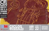 CUBIERTAS 22 de abril - ORCAM - Orquesta y Coro de la ... 22 de abril DEFFF2.pdf · Mosaico poético musical latinoamericano para coro y ... según reza en el pórtico de la partitura-