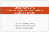URGENCIAS ORL Curso de urgencias CHUB - …areasaludbadajoz.com/images/stories/urgencias_otorrino_2017.pdf · Eripsipela: Amoxicilina Clavulanico 875 cada 8h 7 dias. 5. Herpes zoster