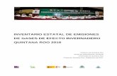 INVENTARIO ESTATAL DE EMISIONES DE GASES DE … · del estado de Quintana Roo 2010. ... Descripción del proceso de preparación del inventario ... (achurado). Figura 2.4. Contribuciones