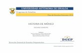 HISTORIA DE MÉXICO - prepaguamuchiluas.files.wordpress.com · El currículum del bachillerato de la Universidad Autónoma de Sinaloa (UAS), ... Restaurada, como parte del proceso
