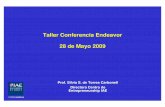 Taller Mayo 2009 - STC - MBA & Educación Ejecutiva · Taller Conferencia Endeavor ... Del Emprendedor ... Perfil : la dimensión típica de la actitud de todo emprendedor