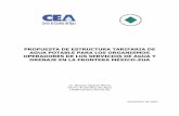 PROPUESTA DE ESTRUCTURA TARIFARIA DE AGUA … · propuesta. de estructura tarifaria. de agua potable para los organismos operadores de los servicios de agua y drenaje en la frontera