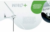 Control total de las RPM del aerogenerador. Obtención del ...efe66.fr/wp-content/uploads/2017/03/Bornay-Catalogue-Wind-Plus.pdf · Curva de potencia Energía Número de hélices